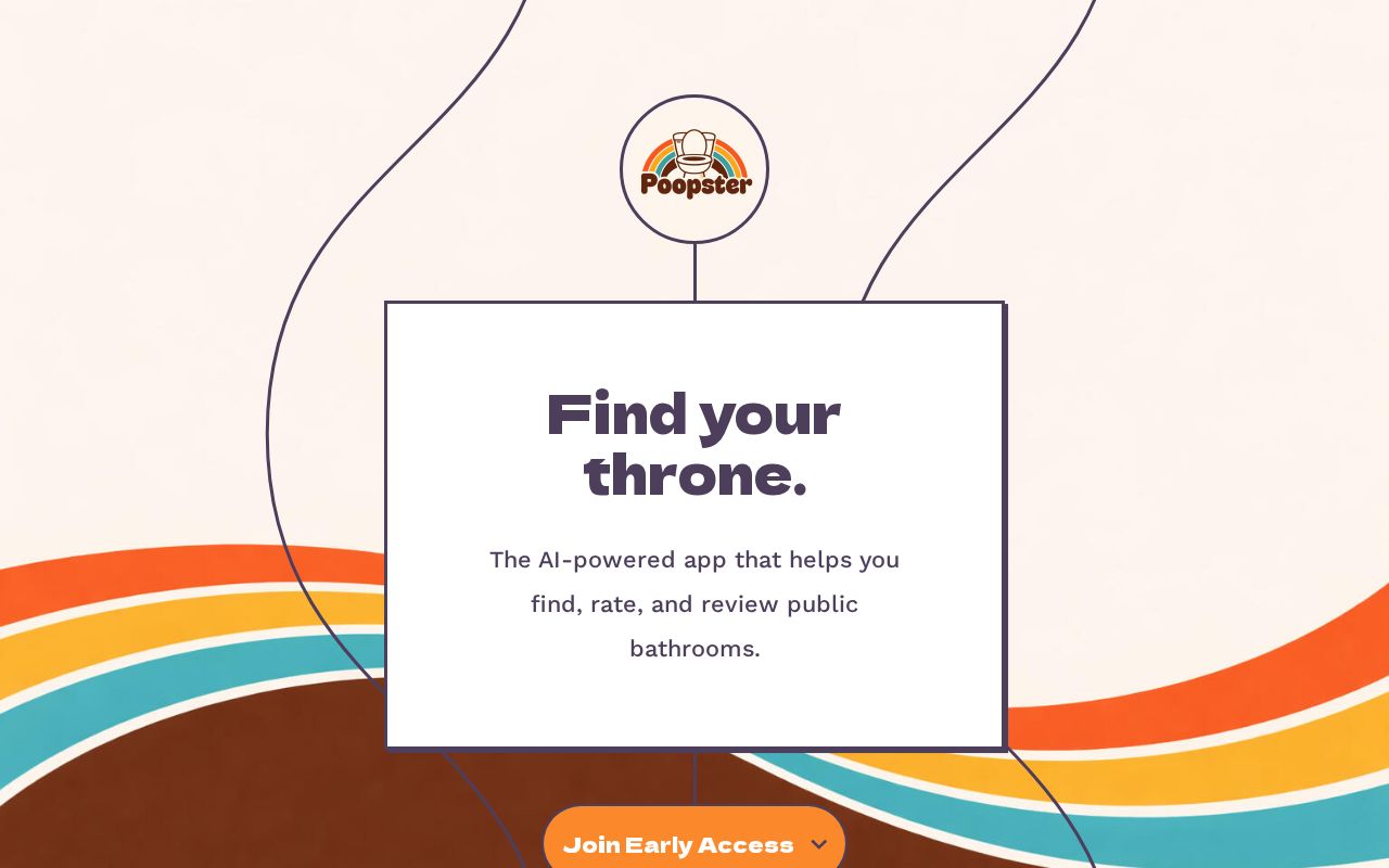 Poopster | AI Bathroom Search App